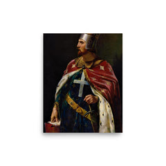 Richard the Lionheart poster on a plain backdrop in size 8"x10".