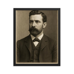 Richard Williams framed print on a plain backdrop in size 16"x20".