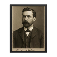 Richard Williams framed print on a plain backdrop in size 18"x24".