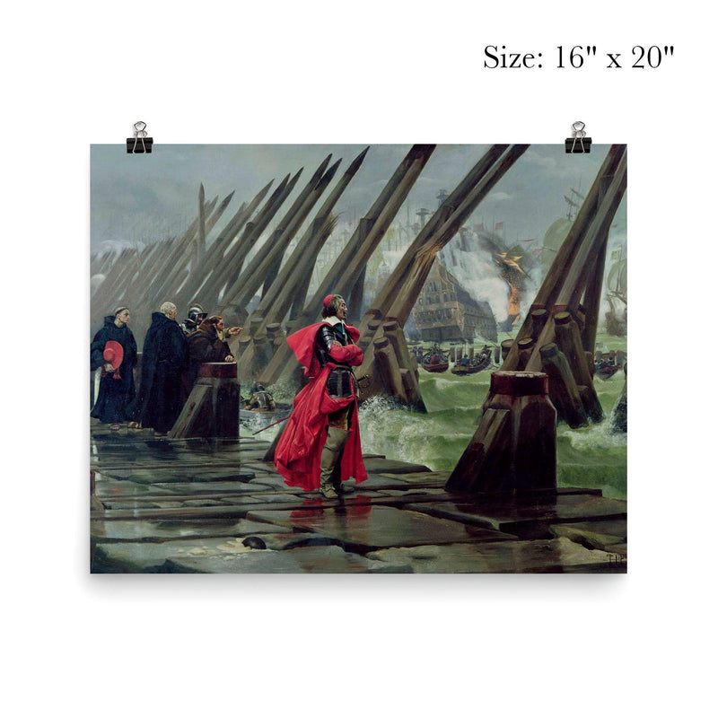 Richelieu on the Sea Wall of La Rochelle by Henri-Paul Motte poster 2
