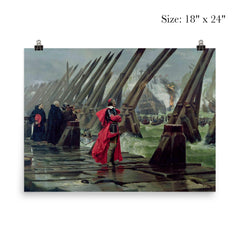 Richelieu on the Sea Wall of La Rochelle by Henri-Paul Motte poster 5