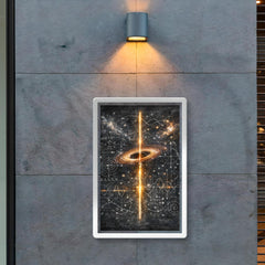 Riemann zeta critical line cosmic blackboard poster 2