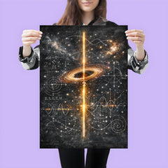 Riemann zeta critical line cosmic blackboard poster 3