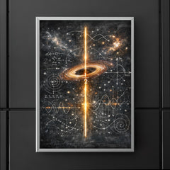 Riemann zeta critical line cosmic blackboard poster 5