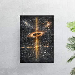 Riemann zeta critical line cosmic blackboard poster 7