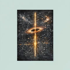 Riemann zeta critical line cosmic blackboard poster 8