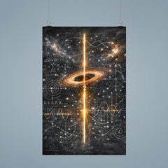 Riemann zeta critical line cosmic blackboard poster 9
