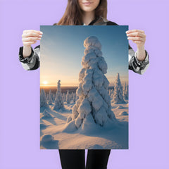 Riisitunturi Snow laden Trees Finland poster 3