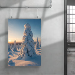 Riisitunturi Snow laden Trees Finland poster 4