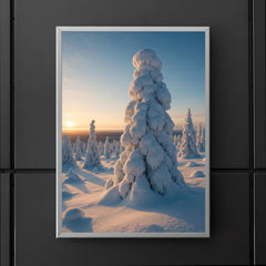 Riisitunturi Snow laden Trees Finland poster 5