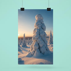 Riisitunturi Snow laden Trees Finland poster 6