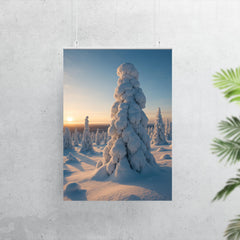 Riisitunturi Snow laden Trees Finland poster 7