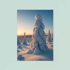 Riisitunturi Snow laden Trees Finland poster 8