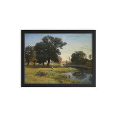River Gnilitsa by Vladimir Donatovich Orlovsky framed print on a plain backdrop in size 12"x16".