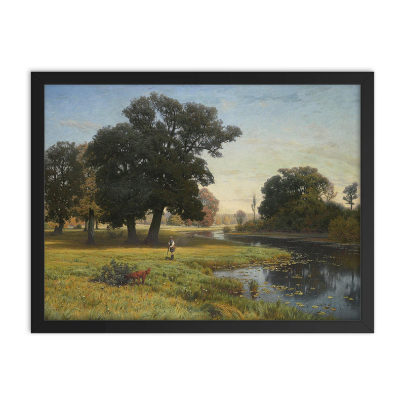 River Gnilitsa by Vladimir Donatovich Orlovsky framed print on a plain backdrop in size 18