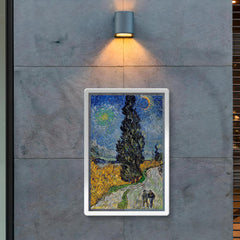 Road with Cypress and Star by Vincent van Gogh poster 2