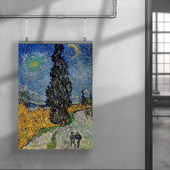 Road with Cypress and Star by Vincent van Gogh poster 4