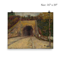 Roadway with Underpass by Vincent van Gogh, 1887 poster 2