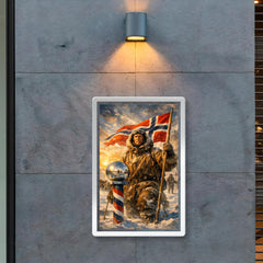 Roald Amundsen at the South Pole poster 2