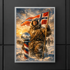 Roald Amundsen at the South Pole poster 5