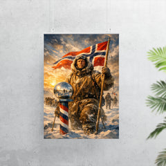 Roald Amundsen at the South Pole poster 7