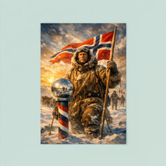 Roald Amundsen at the South Pole poster 8