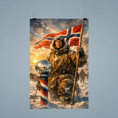 Roald Amundsen at the South Pole poster 9