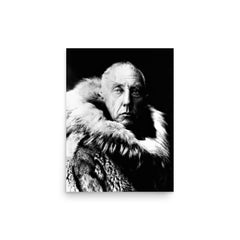 Roald Amundsen poster on a plain backdrop in size 12"x16".