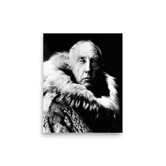 Roald Amundsen poster on a plain backdrop in size 8"x10".