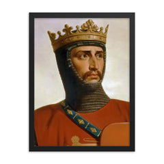 Robert Curthose framed print on a plain backdrop in size 18"x24".