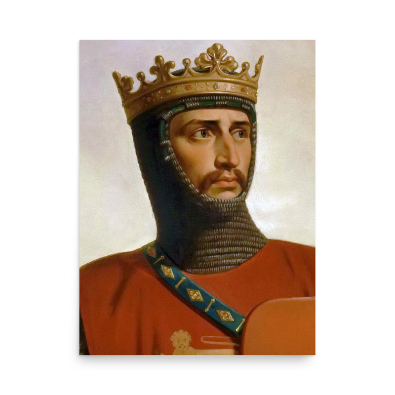 Robert Curthose poster on a plain backdrop in size 18