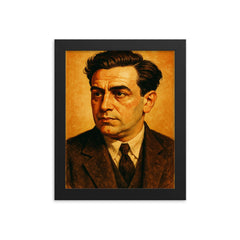 Robert Desnos framed print on a plain backdrop in size 8"x10".