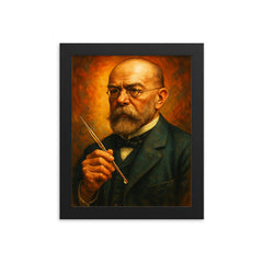 Robert Koch framed print on a plain backdrop in size 8"x10".