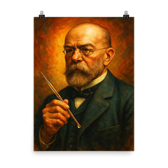 Robert Koch poster on a plain backdrop in size 8"x10".