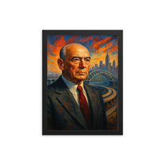 Robert Moses framed print on a plain backdrop in size 12"x16".