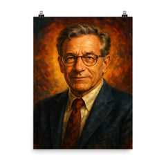 Robert Rosenthal poster on a plain backdrop in size 8"x10".