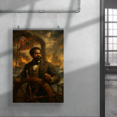 Robert Smalls commandeering the Confederate ship poster 4