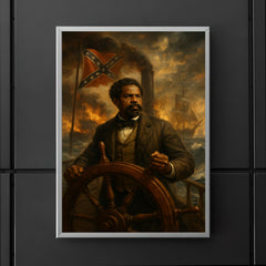 Robert Smalls commandeering the Confederate ship poster 5