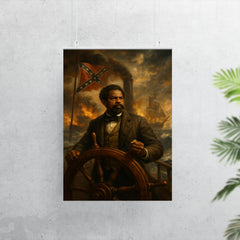 Robert Smalls commandeering the Confederate ship poster 7
