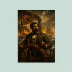 Robert Smalls commandeering the Confederate ship poster 8