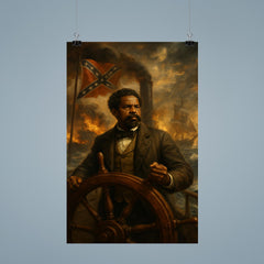 Robert Smalls commandeering the Confederate ship poster 9