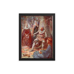Robert the Bruce framed print on a plain backdrop in size 12"x16".