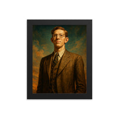 Robert Wadlow framed print on a plain backdrop in size 8"x10".