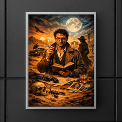 Roberto Bolano desert poet detective tableau poster 5