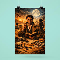 Roberto Bolano desert poet detective tableau poster 6