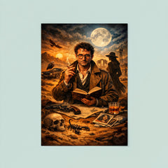 Roberto Bolano desert poet detective tableau poster 8