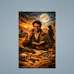 Roberto Bolano desert poet detective tableau poster 9
