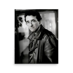 Roberto Bolano poster on a plain backdrop in size 16"x20".