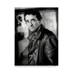 Roberto Bolano poster on a plain backdrop in size 18"x24".