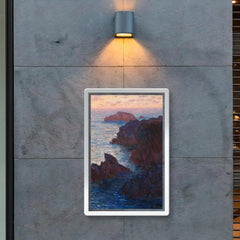 Rocks at Belle-Île by Claude Monet poster 2